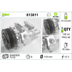  kompresorius, oro kondicionierius <small>VALEO RE-GEN REMANUFACTURED</small>