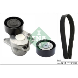  V formos rumbuotas diržas, komplektas