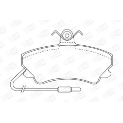  stabdžių trinkelių rinkinys, diskinis stabdys