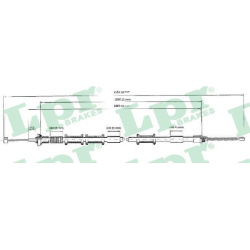 trosas, stovėjimo stabdys  trosas, stovėjimo stabdys