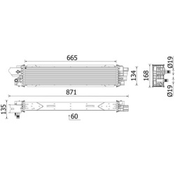  tarpinis suslėgto oro aušintuvas, kompresorius <small>BEHR *** PREMIUM LINE ***</small>