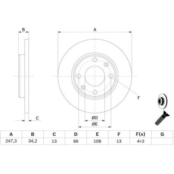  stabdžių diskas (1vnt)