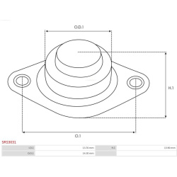  starterio dangtelis, karbiuratorius <small>AS</small>