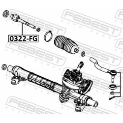  vidinė skersinė vairo trauklė