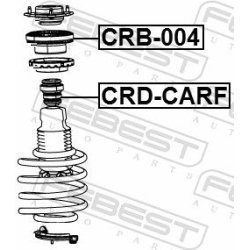  frikcinis guolis, pakabos statramsčio atramos montavimas