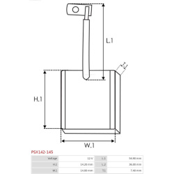  anglies šepetėlis, starteris <small>Brand new AS-PL</small>