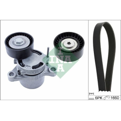  V formos rumbuotas diržas, komplektas