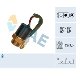  temperatūros jungiklis, radiatoriaus ventiliatorius