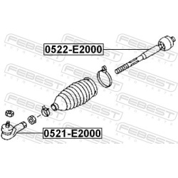  skersinės vairo trauklės galas