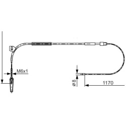 trosas, stovėjimo stabdys  trosas, stovėjimo stabdys