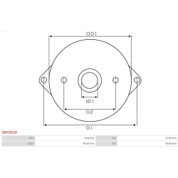  starterio dangtelis, karbiuratorius <small>AS</small>