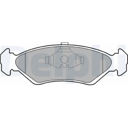  stabdžių trinkelių rinkinys, diskinis stabdys