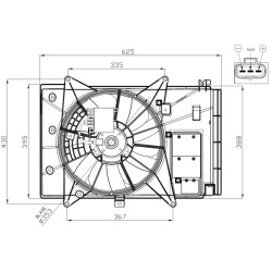 ventiliatorius, radiatoriaus  ventiliatorius, radiatoriaus