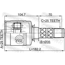  jungčių komplektas, kardaninis velenas