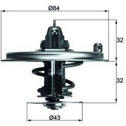  termostatas, aušinimo skystis <small>BEHR</small>