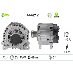  kintamosios srovės generatorius <small>VALEO RE-GEN REMANUFACTURED</small>
