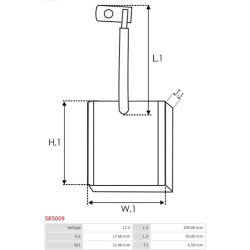  anglies šepetėlis, starteris <small>Brand new AS-PL</small>