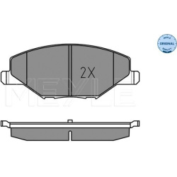  stabdžių trinkelių rinkinys, diskinis stabdys <small>MEYLE-ORIGINAL: True to OE.</small>