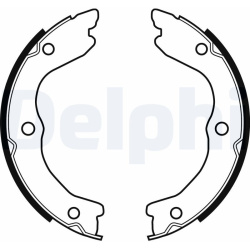  stabdžių trinkelių komplektas, stovėjimo stabdis