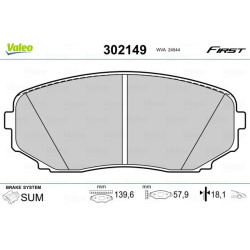  stabdžių trinkelių rinkinys, diskinis stabdys <small>ESSENTIAL</small>