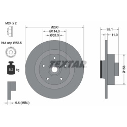  stabdžių diskas (1vnt) <small>PRO</small>