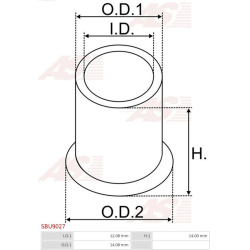  įvorė, starterio velenas <small>Brand new AS-PL</small>