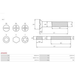  remonto komplektas, kintamosios srovės generatorius <small>Brand new AS-PL</small>