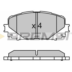  stabdžių trinkelių rinkinys, diskinis stabdys