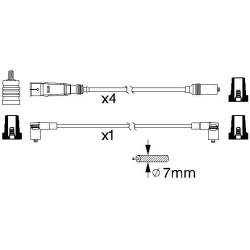  uždegimo laido komplektas