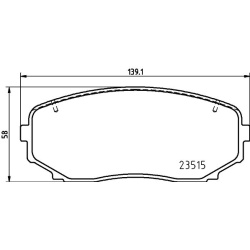 stabdžių trinkelių rinkinys, diskinis stabdys <small>PRIME LINE</small>