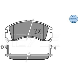  stabdžių trinkelių rinkinys, diskinis stabdys <small>MEYLE-ORIGINAL: True to OE.</small>