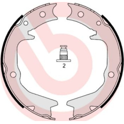  stabdžių trinkelių komplektas, stovėjimo stabdis <small>ESSENTIAL LINE</small>