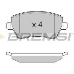  stabdžių trinkelių rinkinys, diskinis stabdys