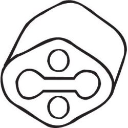  laikiklis, išmetimo sistema