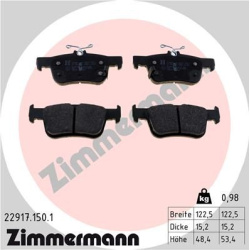  stabdžių trinkelių rinkinys, diskinis stabdys