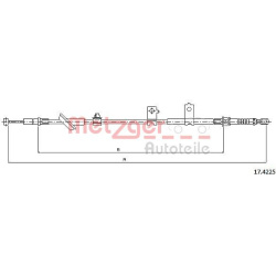 trosas, stovėjimo stabdys  trosas, stovėjimo stabdys