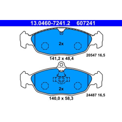  stabdžių trinkelių rinkinys, diskinis stabdys