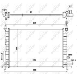  radiatorius, variklio aušinimas <small>Economy Class</small>