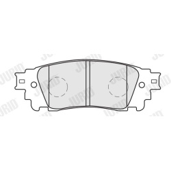  stabdžių trinkelių rinkinys, diskinis stabdys