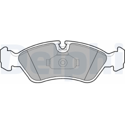  stabdžių trinkelių rinkinys, diskinis stabdys