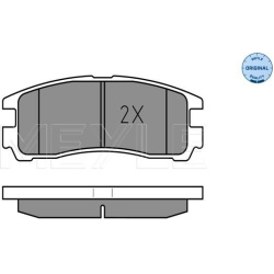  stabdžių trinkelių rinkinys, diskinis stabdys <small>MEYLE-ORIGINAL: True to OE.</small>