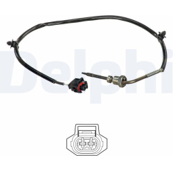  jutiklis, išmetamųjų dujų temperatūra