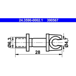  laikiklis, stabdžių vamzdeliai