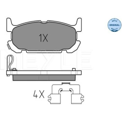  stabdžių trinkelių rinkinys, diskinis stabdys