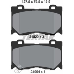  stabdžių trinkelių rinkinys, diskinis stabdys