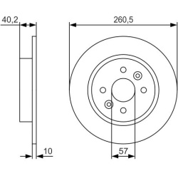  stabdžių diskas (1vnt)