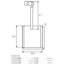  anglies šepetėlis, starteris <small>Brand new AS-PL</small>