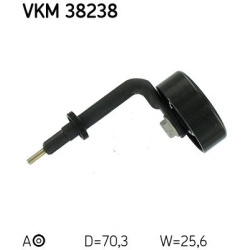  diržo įtempiklis, V formos rumbuotas diržas