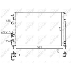  radiatorius, variklio aušinimas <small>Economy Class</small>