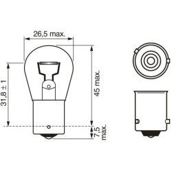  galinio rūko žibinto lemputė <small>Pure Light WS</small>